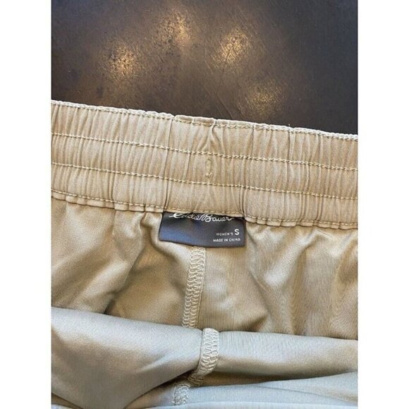 Eddie Bauer Women Tulip Hem Tan Skort S Drawstring Pockets Short Elastic Waist - Picture 4 of 10
